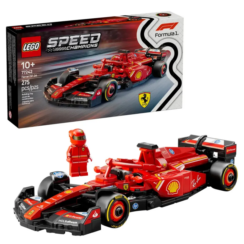 LEGO Speed Champions Coche de Carreras Ferrari SF-24 F1 77242